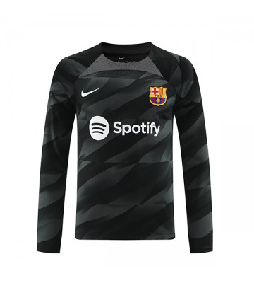 Lacne Muži Futbalové dres Barcelona Brankarsky  2023-24 Dlhy Rukáv - Preč